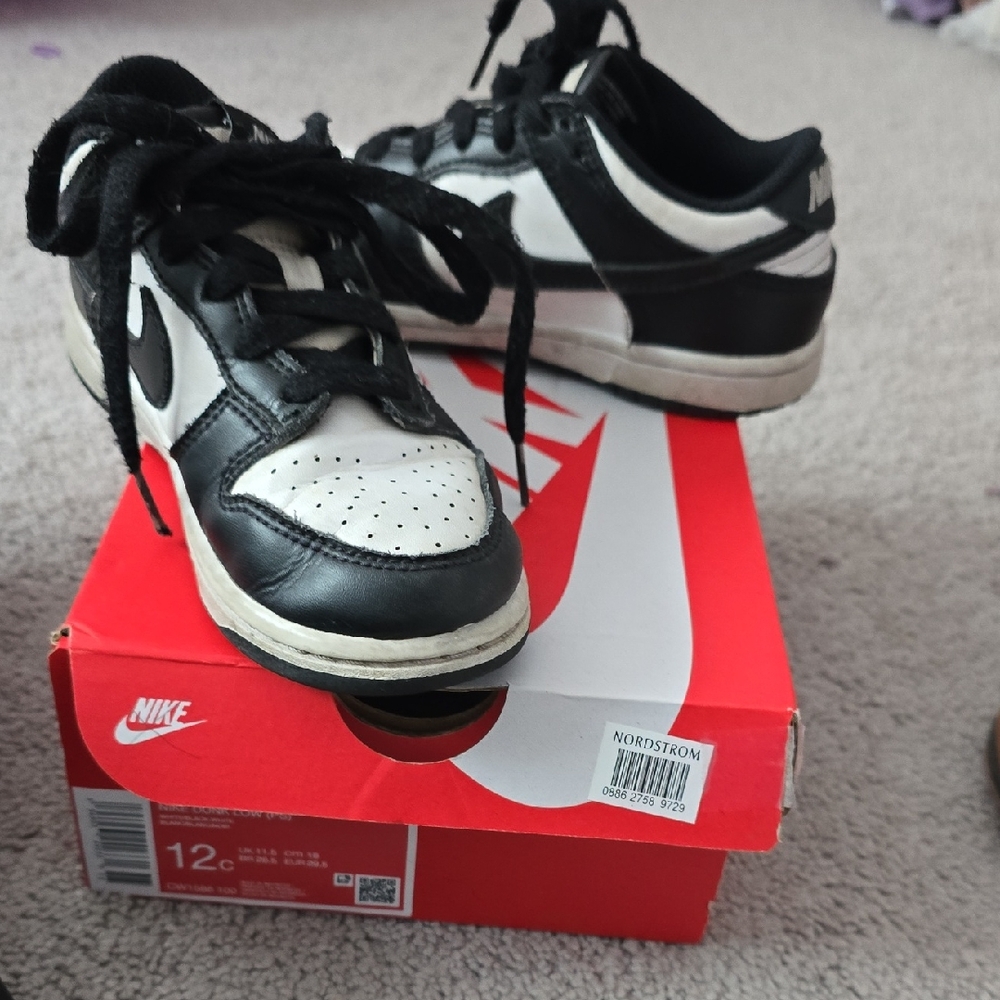 Nike Kids Black and White Sneakers
